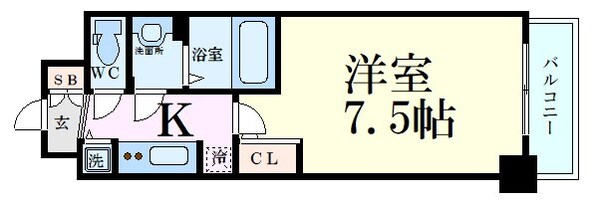 江坂駅 徒歩6分 6階の物件間取画像